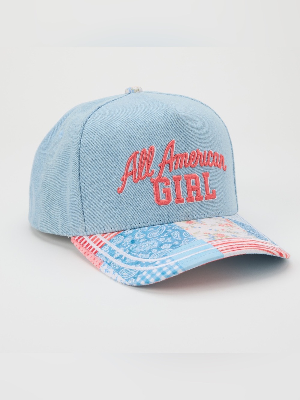 NWOT C.C. All American Girl Patchwork Baseball Cap